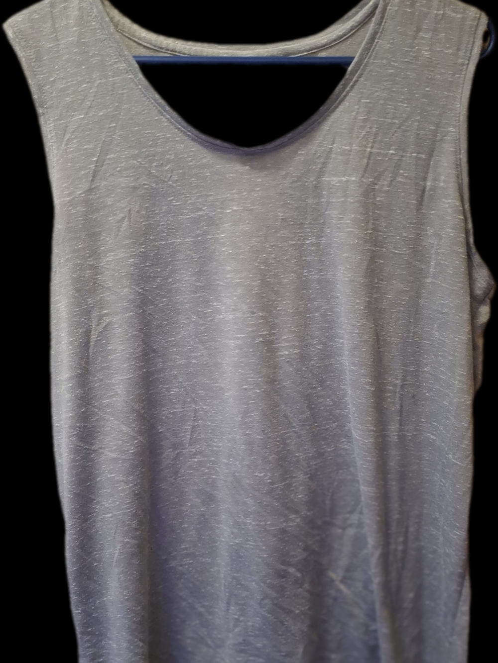 Fabletics Light Gray Sleeveless V-Neck Tank